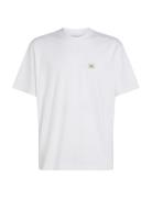 Woven Label Relaxed Tee White Calvin Klein Jeans