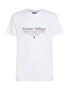 Hilfiger Center Stack Tee White Tommy Hilfiger