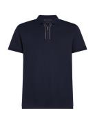 Zip Liquid Cotton Reg Polo Navy Tommy Hilfiger