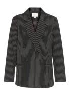 Joellegz Pinstripe Blazer 2.0 Noos Black Gestuz