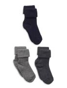 Cotton Rib Baby Socks - 3-Pack Patterned Mp Denmark