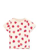 Top Short Sleeve Strawberries Patterned Lindex