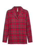 Nightshirt Flannel Check Red Lindex