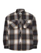 Quilted Plaid Overshirt Brown Stan Ray