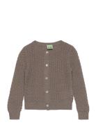 Baby Pointelle Cardigan Brown FUB