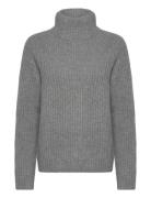 Mmthyra Highneck Knit Grey MOS MOSH