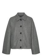 Vmfortunemie Short Jacket Ga Noos Grey Vero Moda