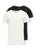 Kognew Only Life S/S Tee Jrs 2-Pack White Kids Only