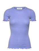 Rwbernadine Ss O-Neck T-Shirt Blue Rosemunde