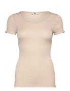 Rmwbalta Modal Ss T-Shirt Beige RM By Rosemunde