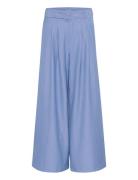 Vittamw High Wide Pant Blue My Essential Wardrobe