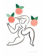 Junglør Med Appelsiner Patterned If Walls Could Talk