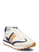 Dani Suede & Nylon Sneaker Beige Lauren Ralph Lauren