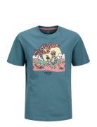 Jjelijah Tee Ss Crew Neck Jnr Blue Jack & J S