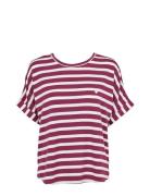 Softness Stripe Ss T-Shirt Patterned Missya