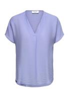 Rwroa Sl Regular Blouse Purple Rosemunde