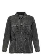 Carkenya Life Acid Wash Jacket Otw Black ONLY Carmakoma