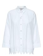 Onlgraces Tulum Ls Emb Shirt Wvn White ONLY