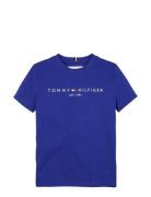 U Corp Logo Ess Tee Ss Blue Tommy Hilfiger