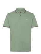 Tipped Pique Short Sleeve Polo Green Timberland