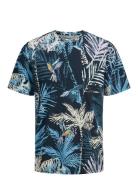 Jjhawaii Aop Tee Ss Crew Neck Navy Jack & J S