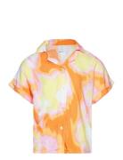 Blouse Shirt Viscose Aop Orange Lindex