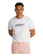 Hilfiger Summer Script Tee White Tommy Hilfiger