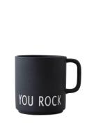 Vip Favourite Cup With Handle Black Design Letters