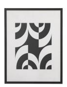 Mono Illustration W/ Frame Black Bloomingville