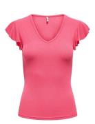 Onlbelia Cap Sleeve Top Jrs Noos Pink ONLY