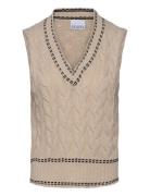 Gio Knit Vest Beige Noella