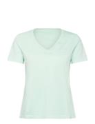 Reg Sunfaded Ss V-Neck T-Shirt Green GANT