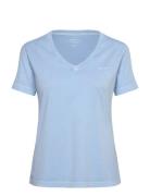 Reg Sunfaded Ss V-Neck T-Shirt Blue GANT