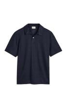 Linen Ss Polo Blue GANT