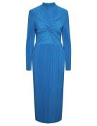 Yasolinda High Neck Ls Long Dress S. Blue YAS