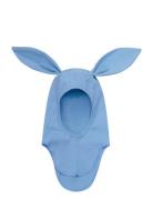 Balaclava Ears Cotton Rib Blue Huttelihut