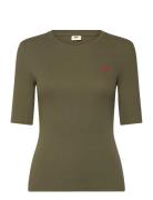 Luca Slim Tee Ivy Green Rib Khaki Levi's®