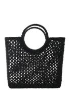 Round Handle Basket Black Black Ceannis