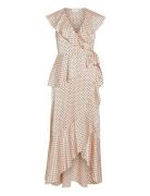 Vikimmie S/S Wrap Ankle Dress/Dc/Ka Pink Vila