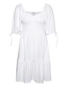 Smock Short Dress White Bubbleroom