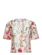 Fuschia Blouse Patterned A-View