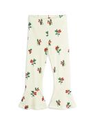 Lingonberries Aop Flared Trousers White Mini Rodini