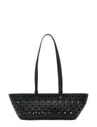 Die-Cut Shoulder Bag Black Mango