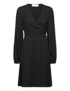 Slffiola Ls Wrap Dress Black Selected