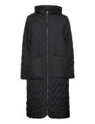 Slfnora Quilted Coat Black Selected