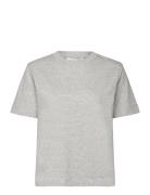 Slfessential Ss Boxy Tee Noos Grey Selected