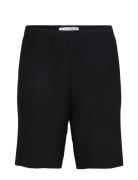 Slhloose-Plisse Shorts Ex Black Selected