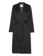Slfrosa Wool Coat B Noos Black Selected
