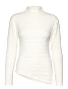 Slfganna Ls T-Neck Top White Selected