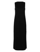 Slfanita Twisted Ankle Dress Black Selected